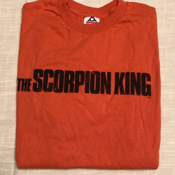 THE SCORPION KING MOVIE PROMO TSHIRT SIZE L 2002 UNIVERSAL PICTURES ACTION #528 - Picture 1 of 8